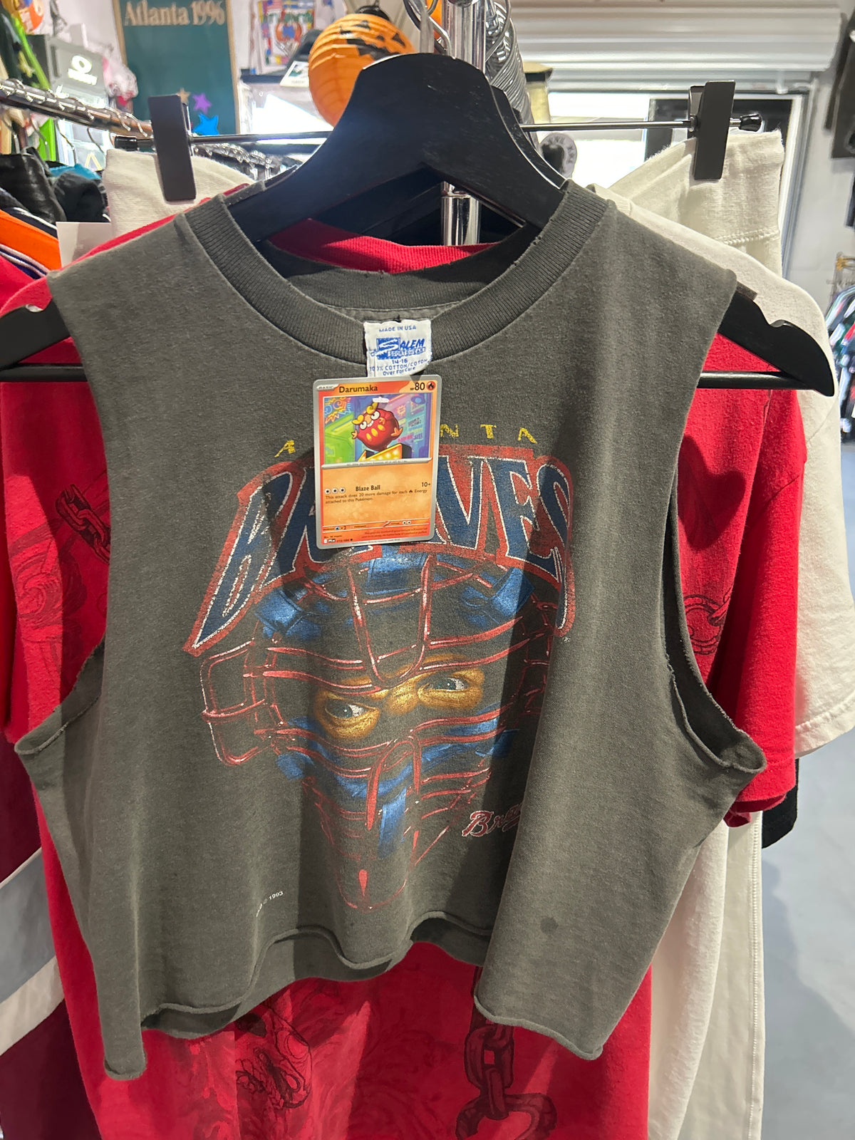 VNTG WMNS Braves Cut Off Sz L