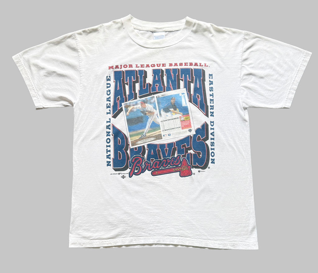 VTG ATL Braves Smoltz Card T-Shirt (XL)