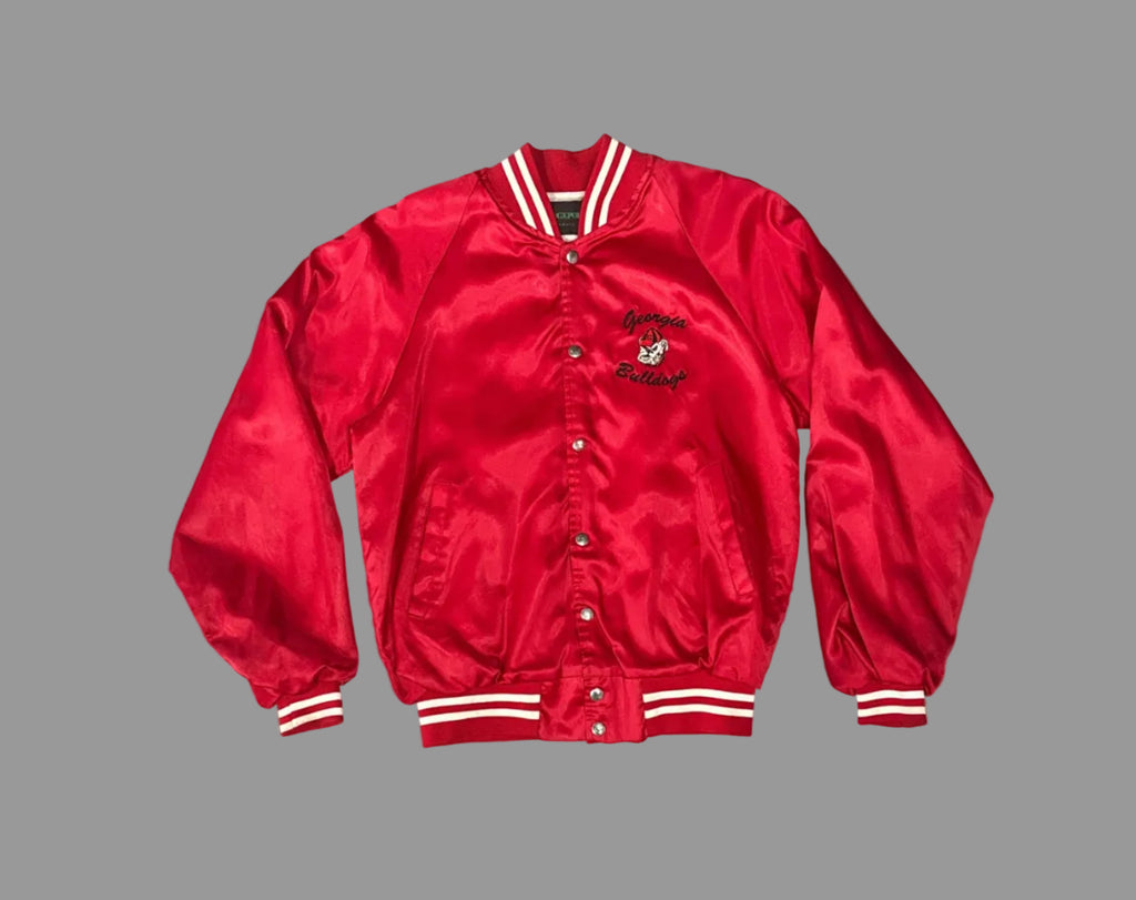 UGA Georgia Bulldogs Satin Jacket (L)