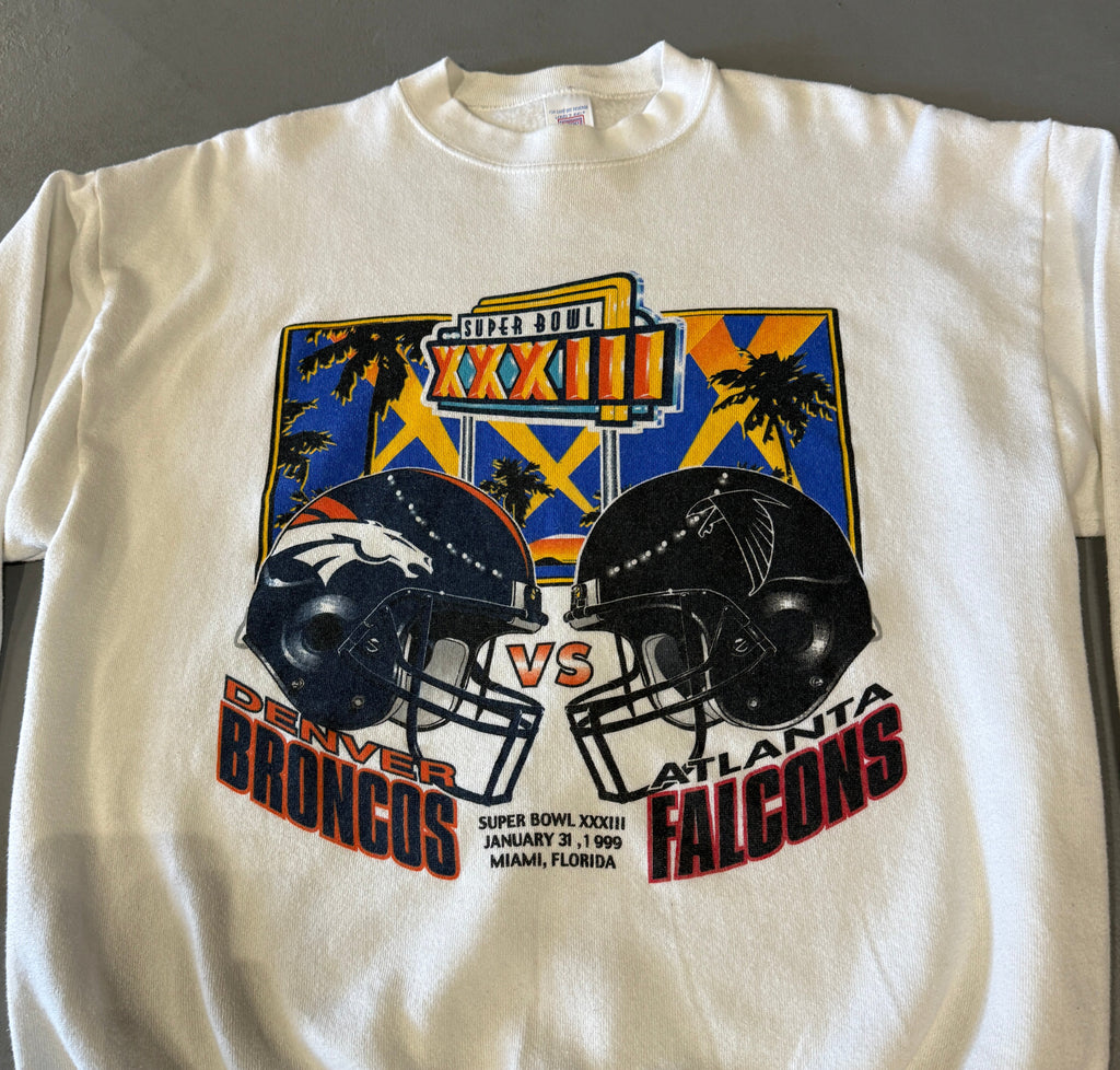 SB XXXIII Falcons VS Broncos Sweatshirt (L)
