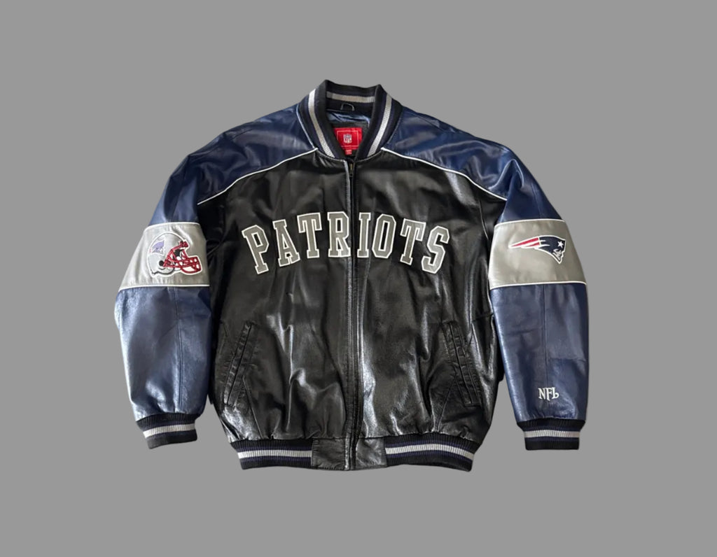 New England Patriots Leather Jacket (XXL)
