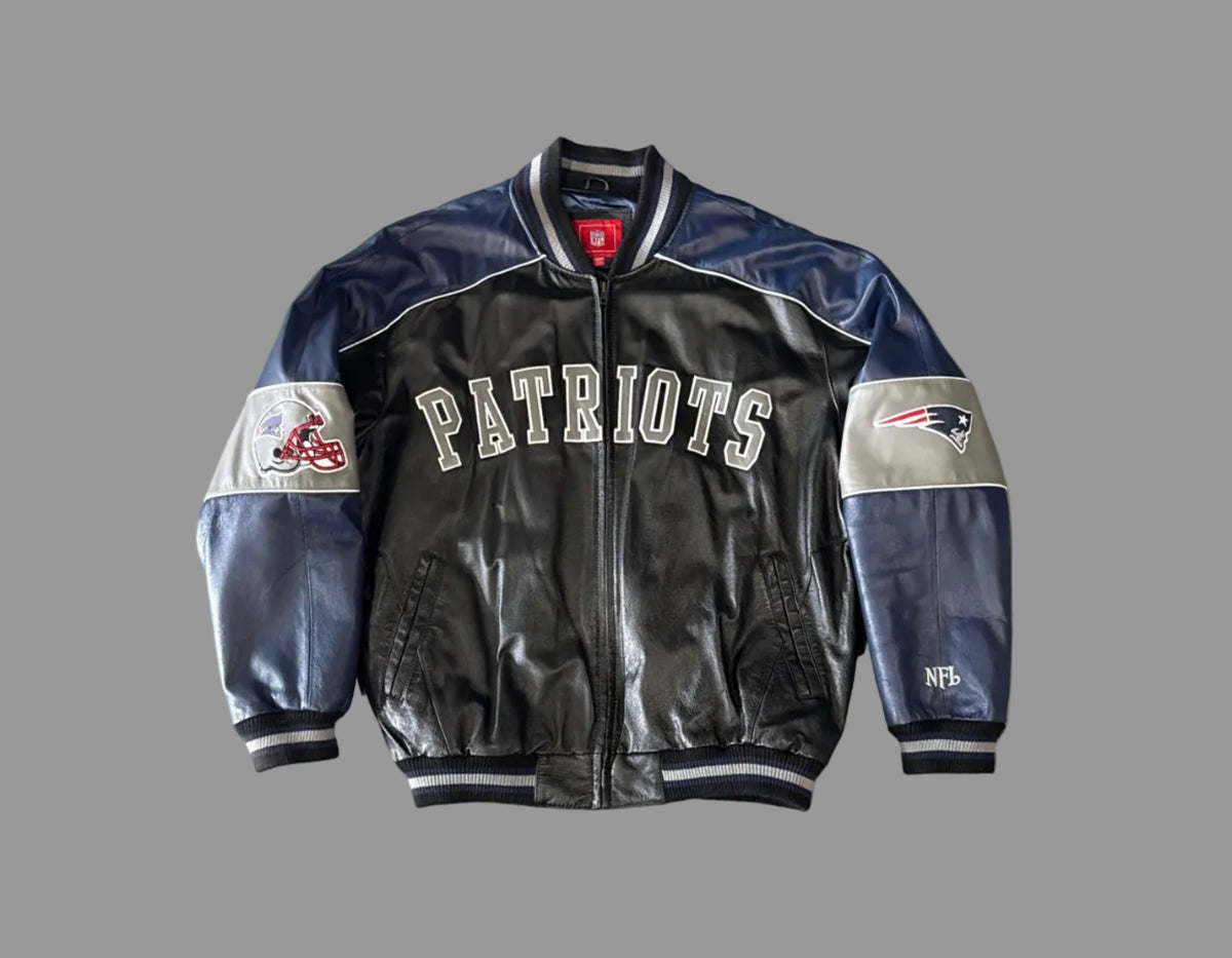 New England Patriots Leather Jacket (XXL)