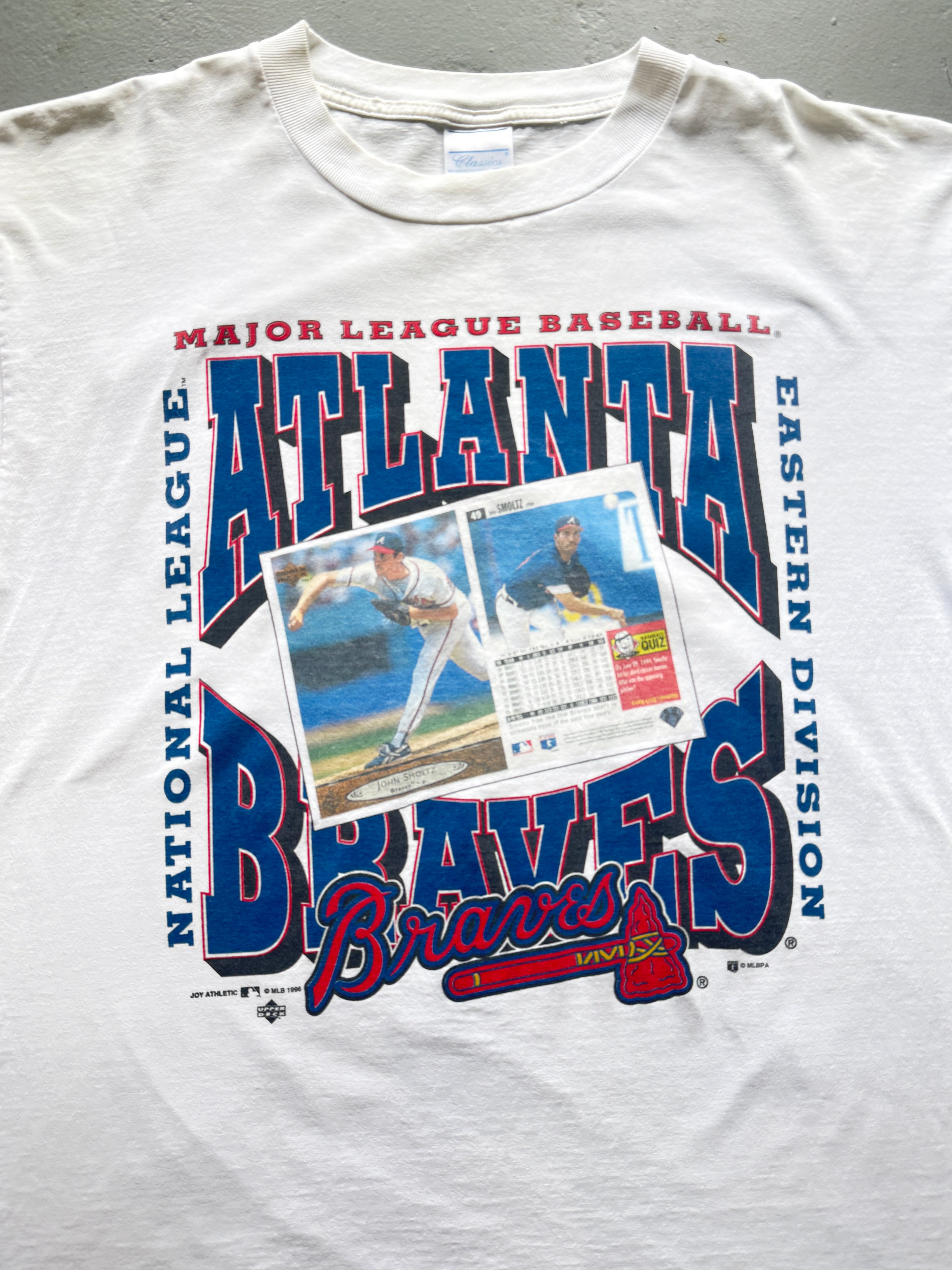 VTG ATL Braves Smoltz Card T-Shirt (XL)