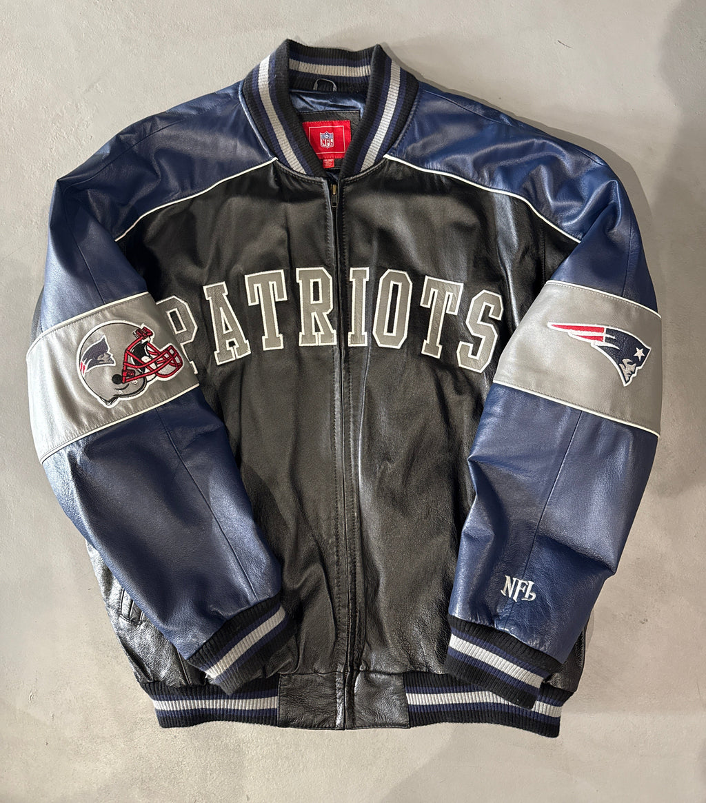 New England Patriots Leather Jacket (XXL)