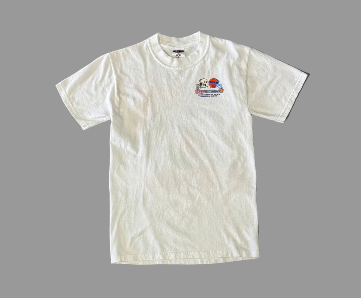 FSU Vs Miami Peach Bowl 2004 T-Shirt (S)