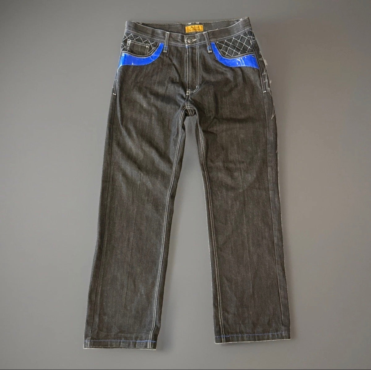 Y2K Russo Black Winged Jeans (34)