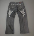 Y2K Imperious Black Winged Jeans (34)