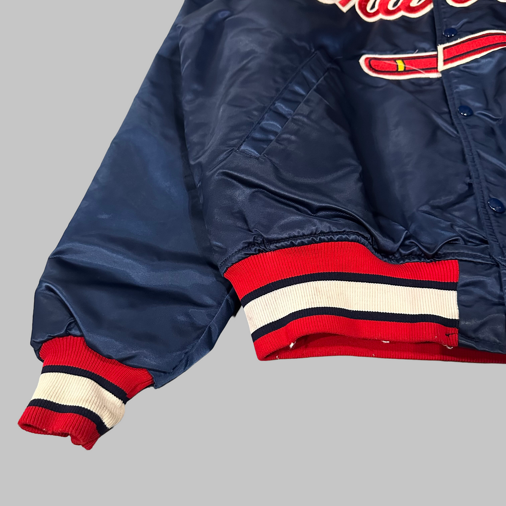 Vtg Braves Satin Starter Jacket (L)