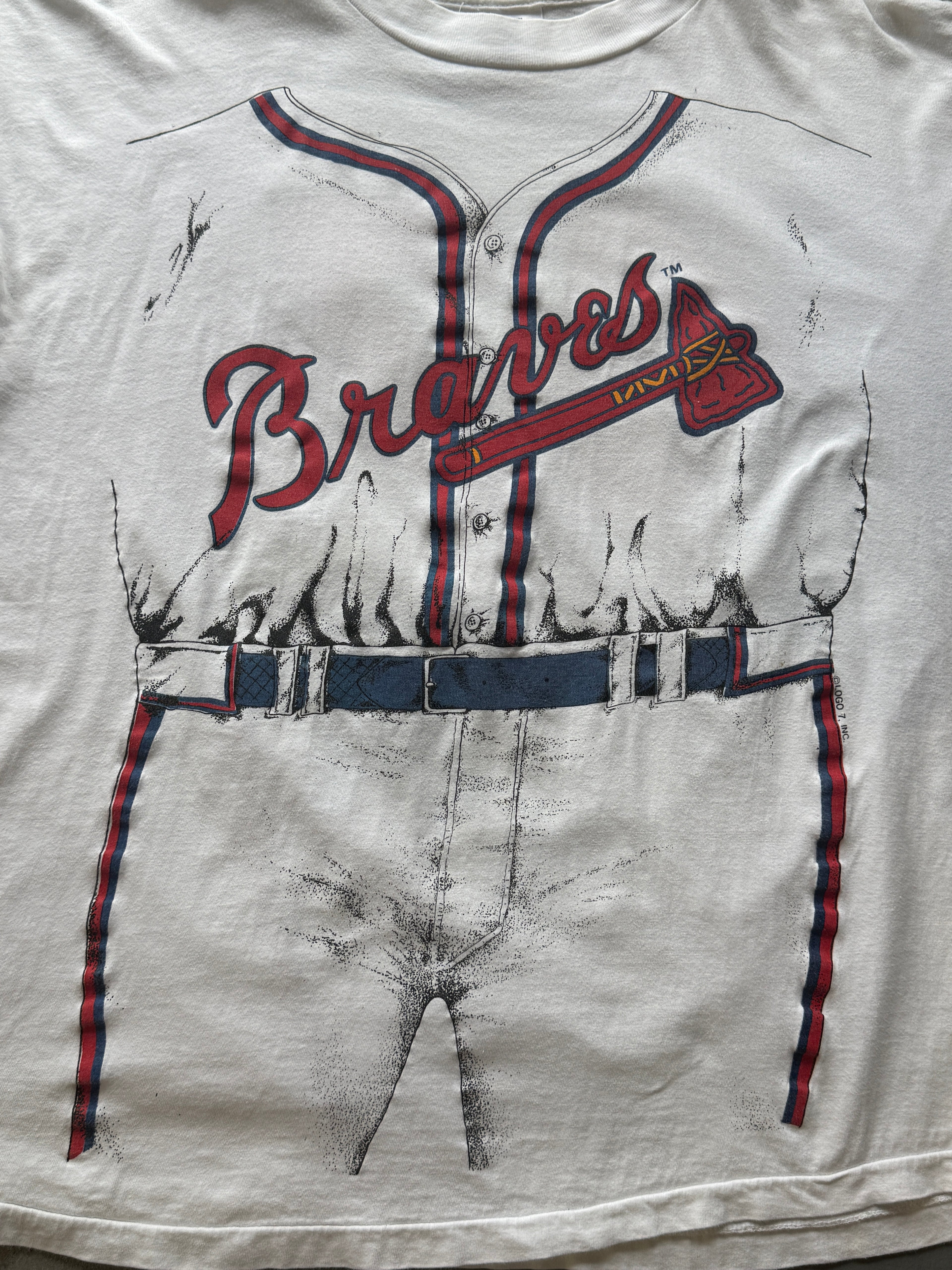 VTG ATL Braves Glavine Body T-Shirt (XL)