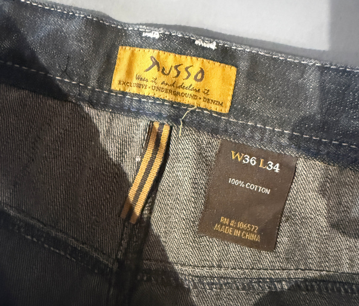 Y2K Russo Black Winged Jeans (34)