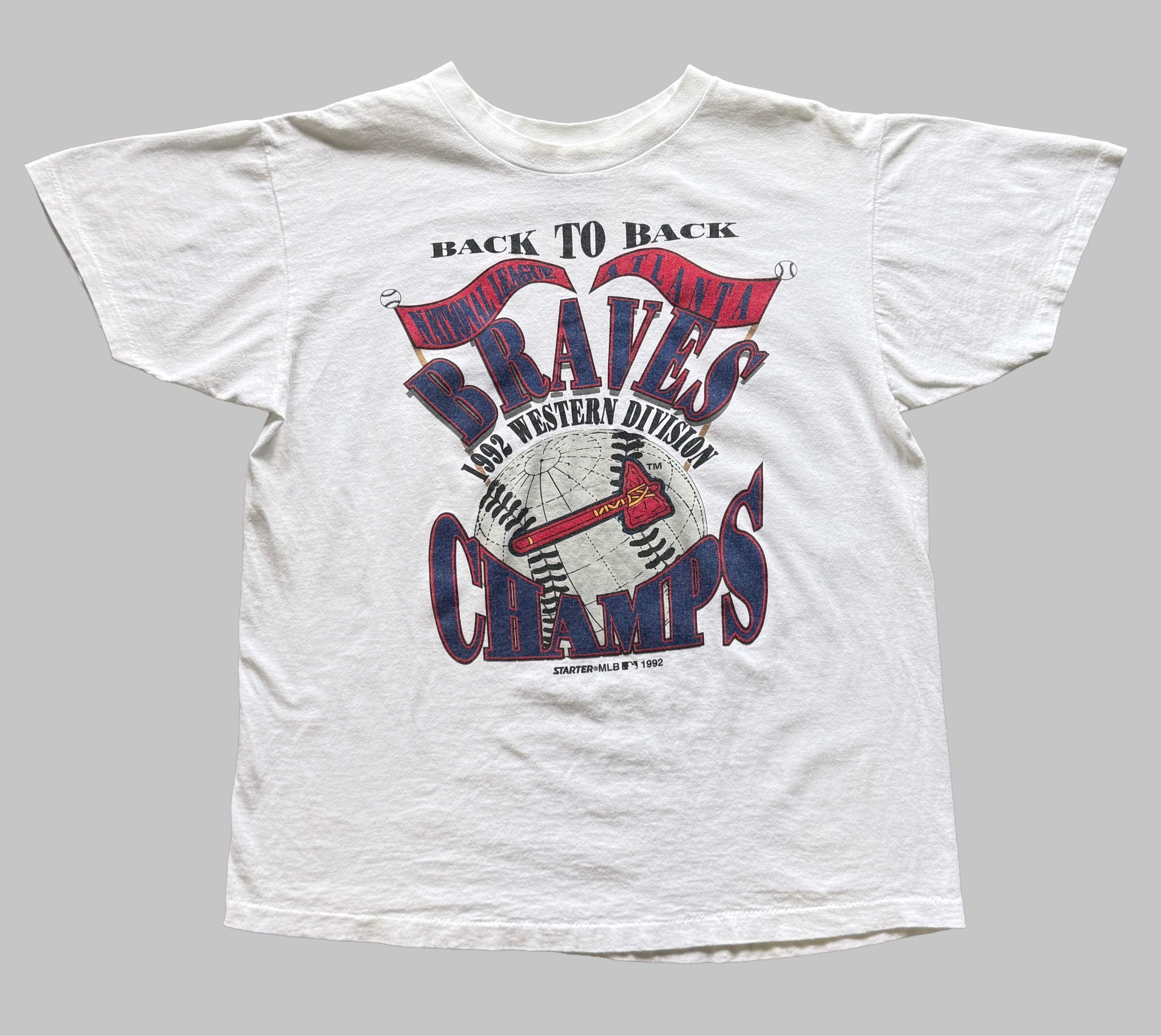 VTG ATL Braves Back To Back T-Shirt (L)