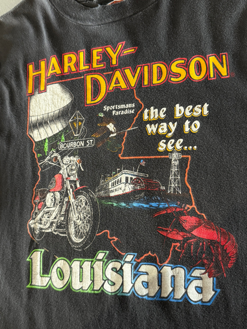 Harley Davidson 1989 Louisiana T-Shirt (XL)