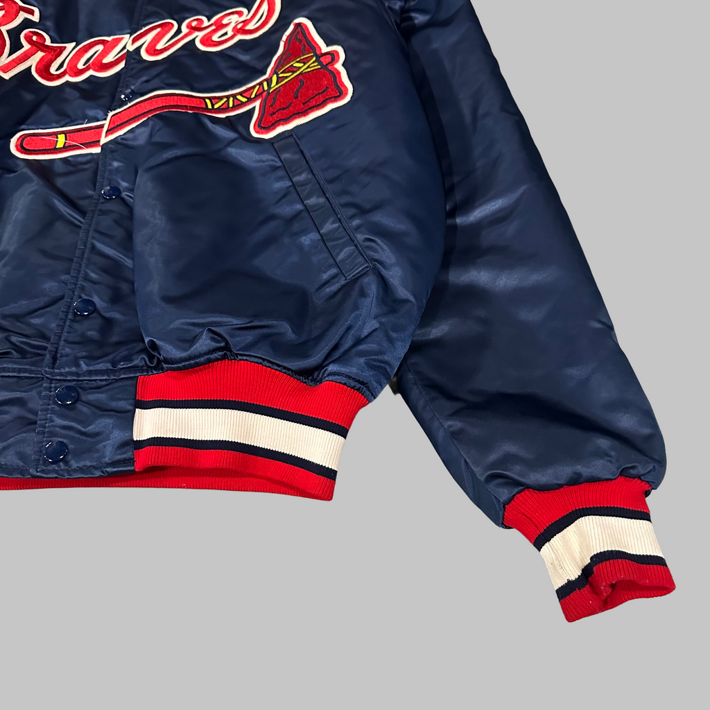 Vtg Braves Satin Starter Jacket (L)