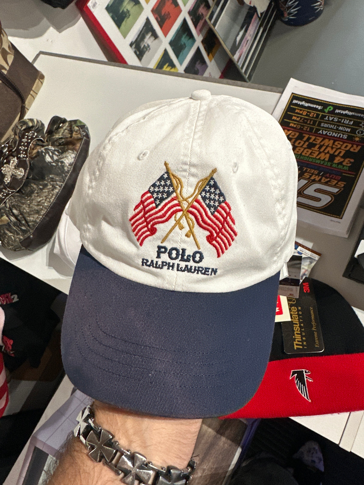 Polo RL Leather Strapback Hat