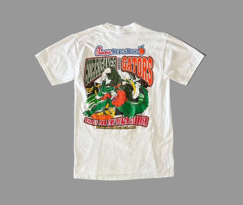 FSU Vs Miami Peach Bowl 2004 T-Shirt (S)