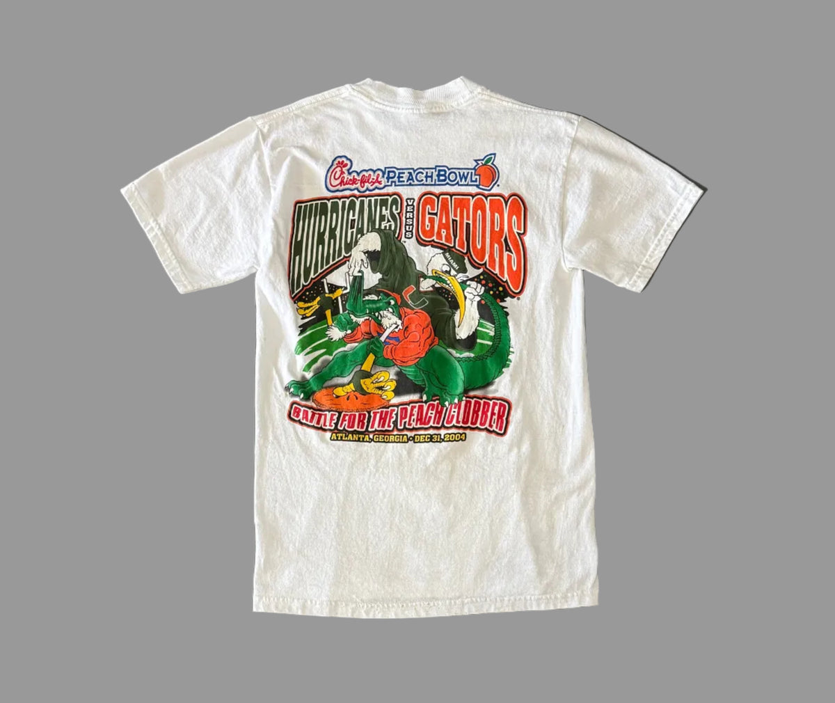 FSU Vs Miami Peach Bowl 2004 T-Shirt (S)