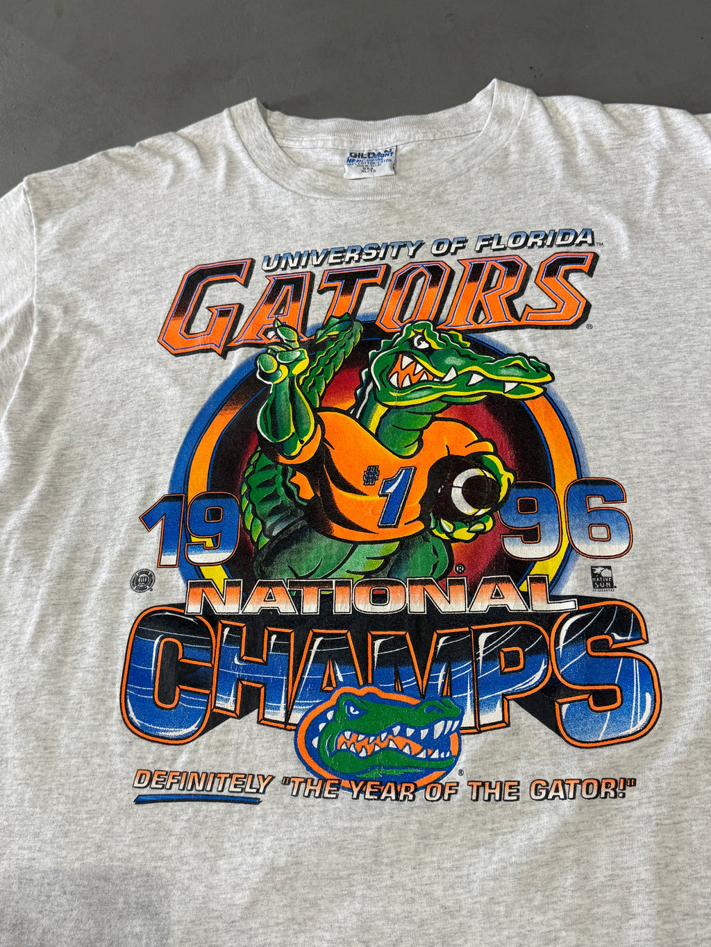 Florida Gators 1996 Champs GRY T-Shirt (XL)