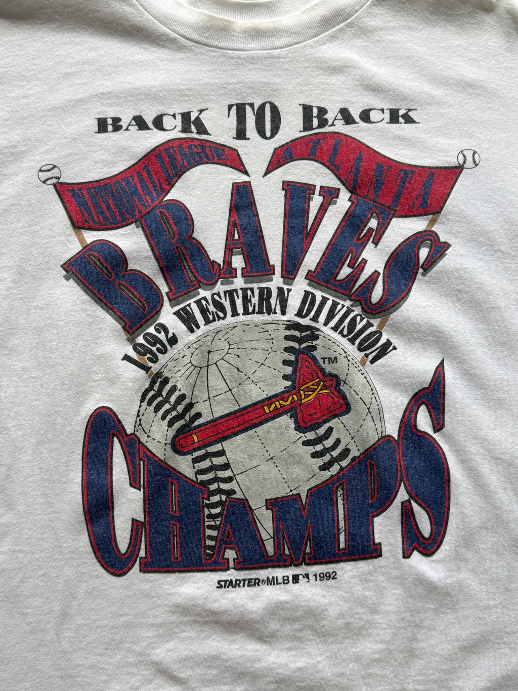 VTG ATL Braves Back To Back T-Shirt (L)