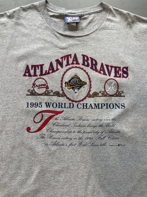 VTG ATL Braves 95 History T-Shirt (XL)
