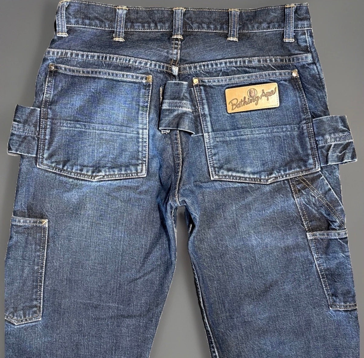 A Bathing Ape BAPE Double Knee Jeans (32)