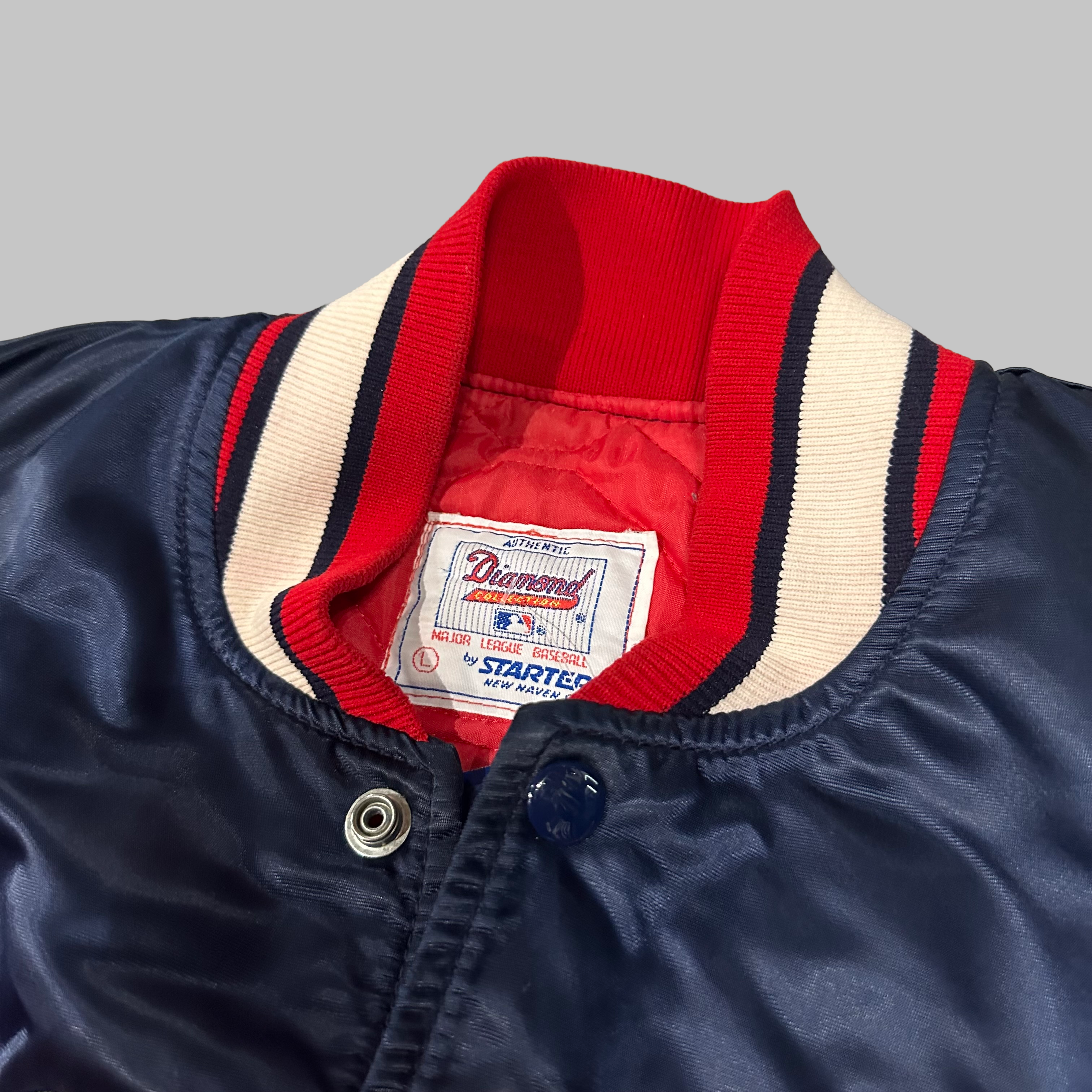 Vtg Braves Satin Starter Jacket (L)