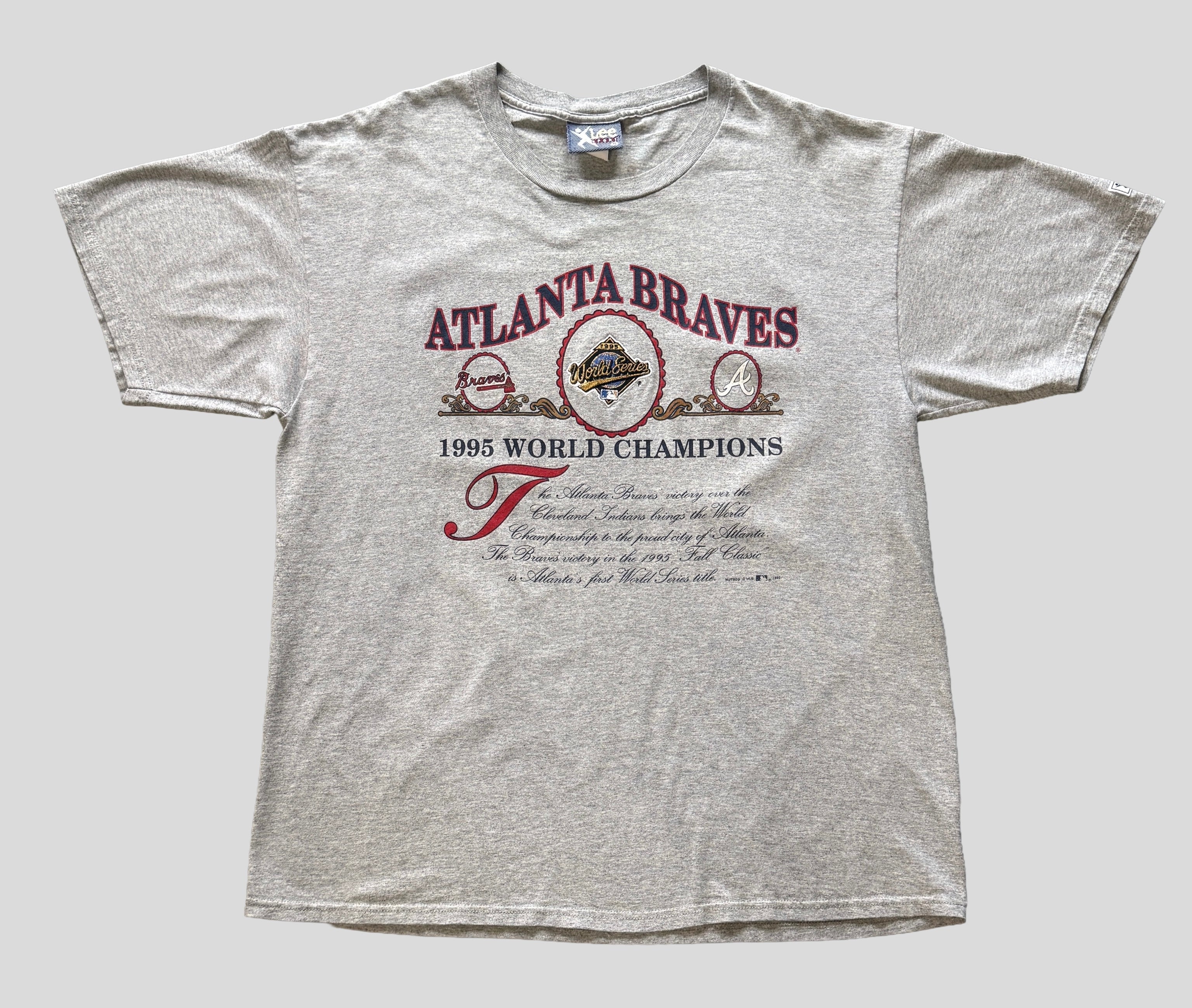 VTG ATL Braves 95 History T-Shirt (XL)