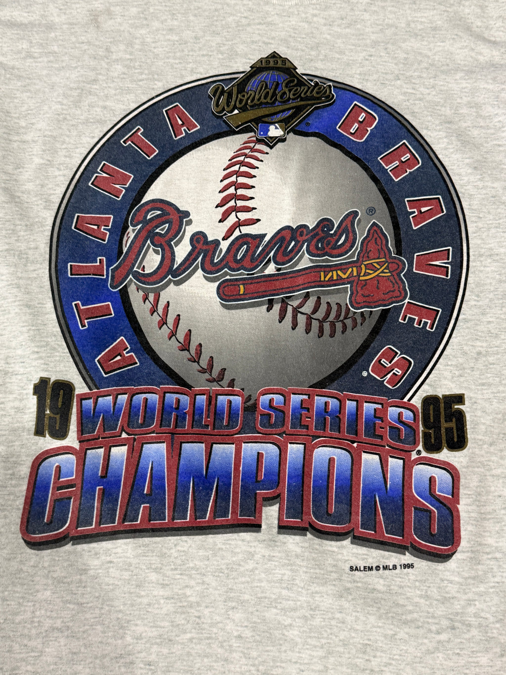 VTG ATL Braves 95 Champions T-Shirt (XL)