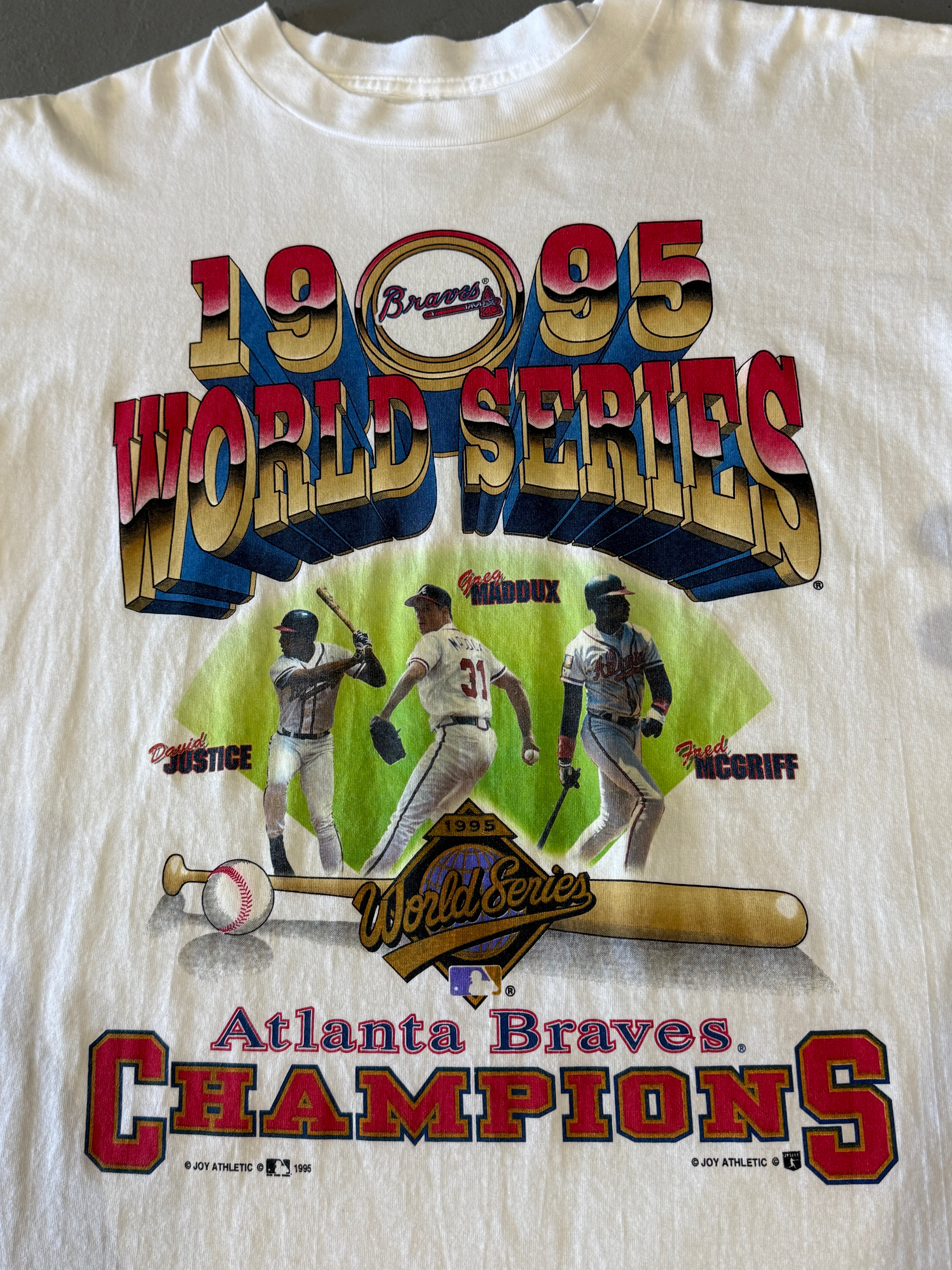 VTG ATL Braves 95 WS T-Shirt (XL)