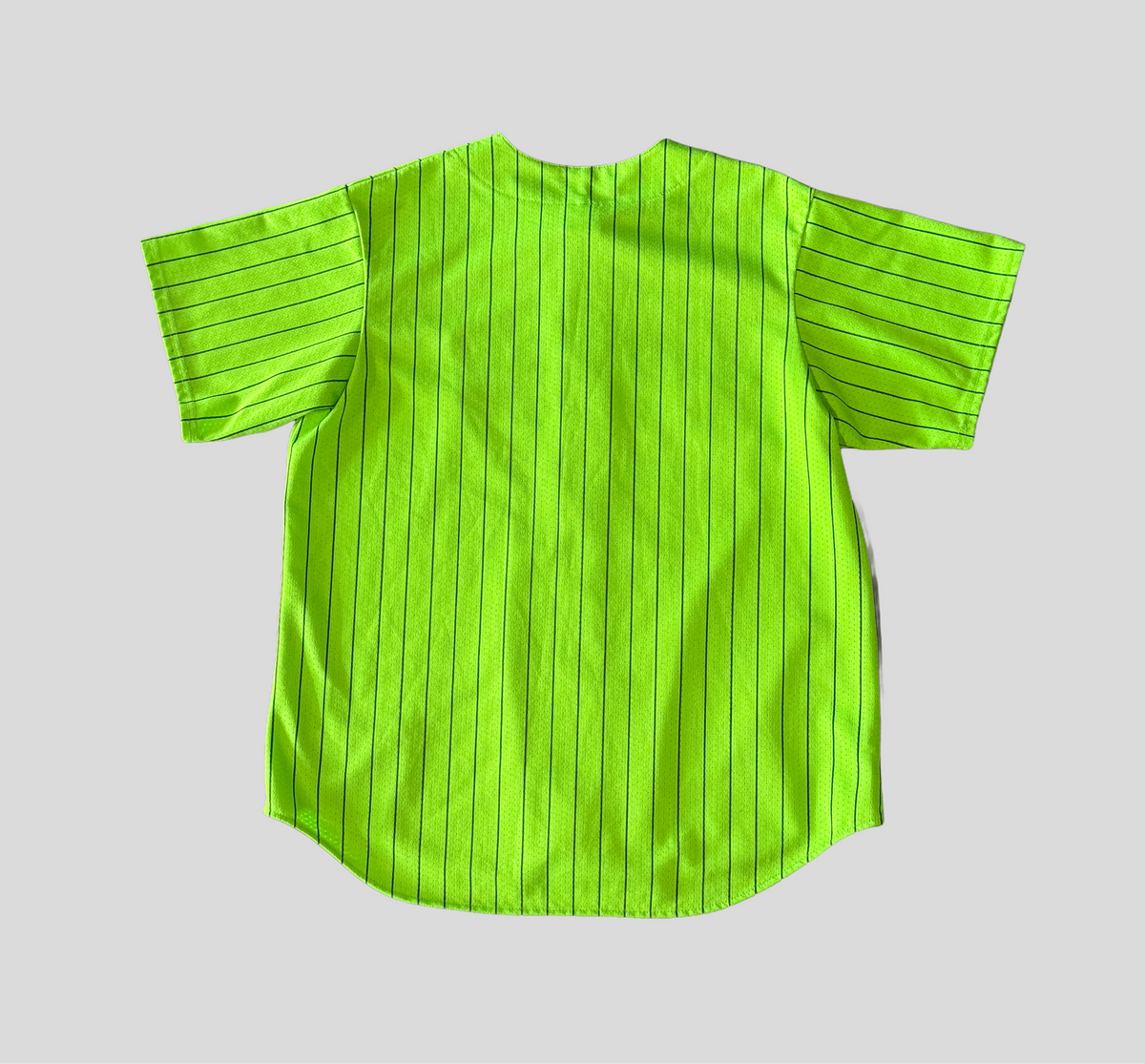 New York Yankees Pinstripe Lime Jersey (XL)