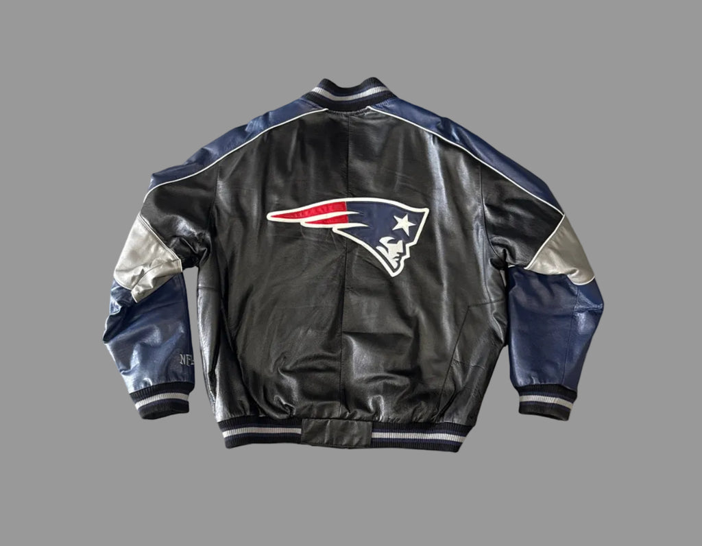 New England Patriots Leather Jacket (XXL)