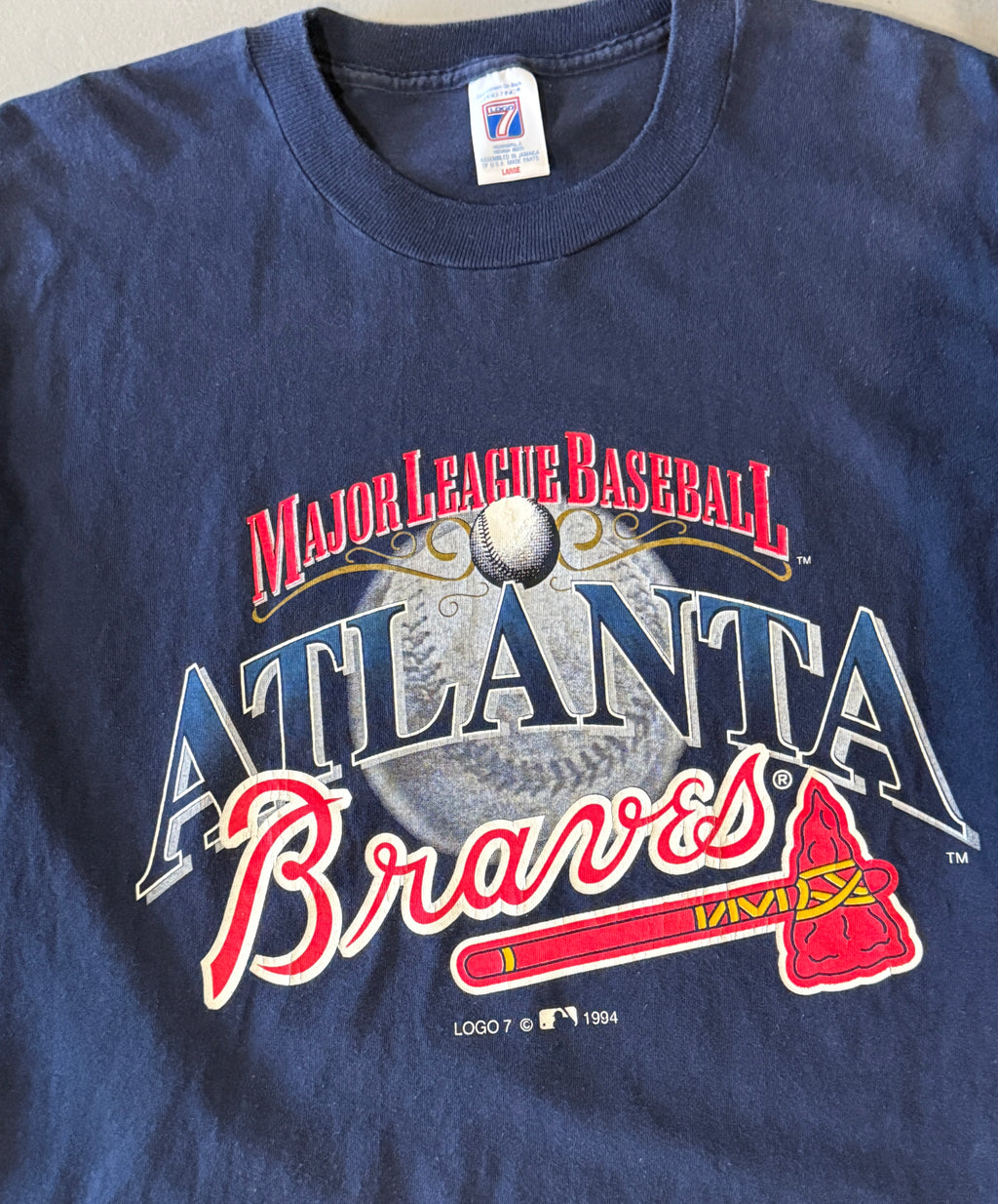 VTG ATL Braves 94 NL T-Shirt (L)