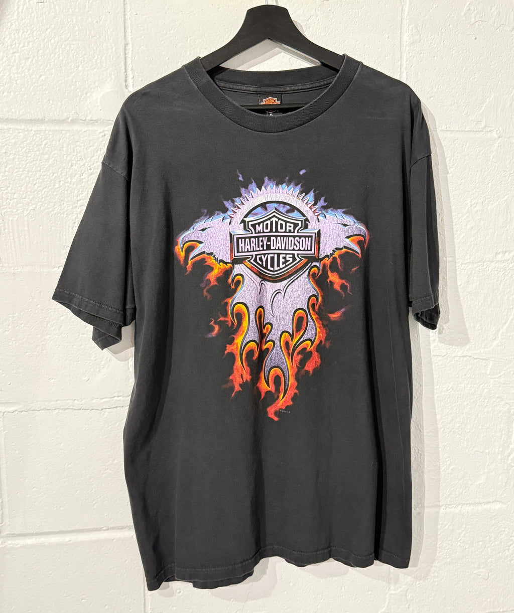 Harley Davidson 00’ Purple Flame T-Shirt (XL)