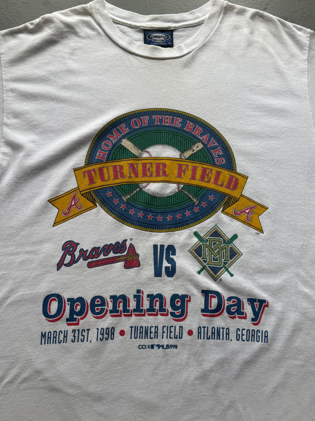 VTG ATL Braves Opening Day T-Shirt (XL)