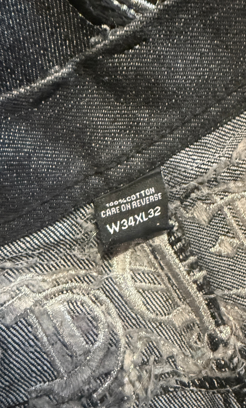 Y2K Imperious Black Winged Jeans (34)