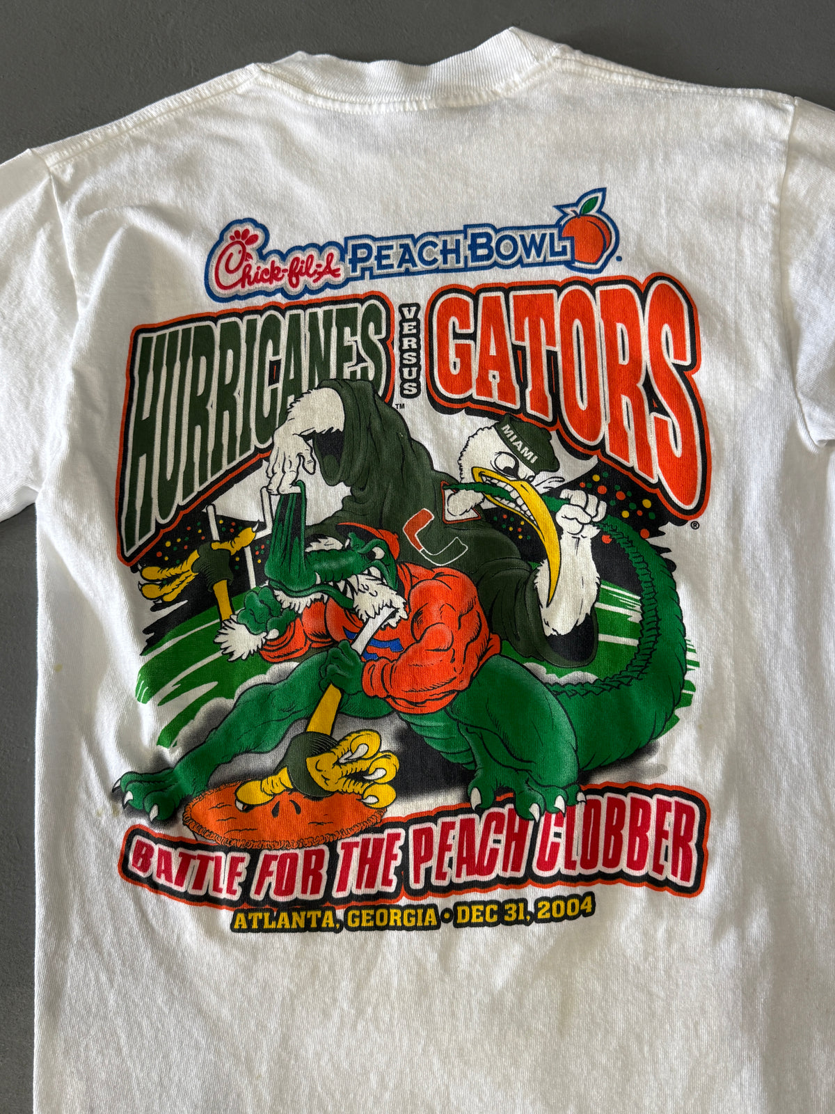 FSU Vs Miami Peach Bowl 2004 T-Shirt (S)