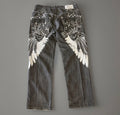 Y2K Imperious Gray Winged Jeans (36)