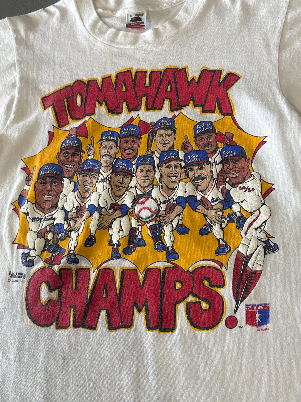 Atlanta Braves Tomahawk Champs T-Shirt (S)