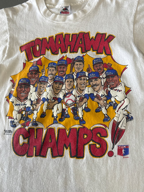Atlanta Braves Tomahawk Champs T-Shirt (S)