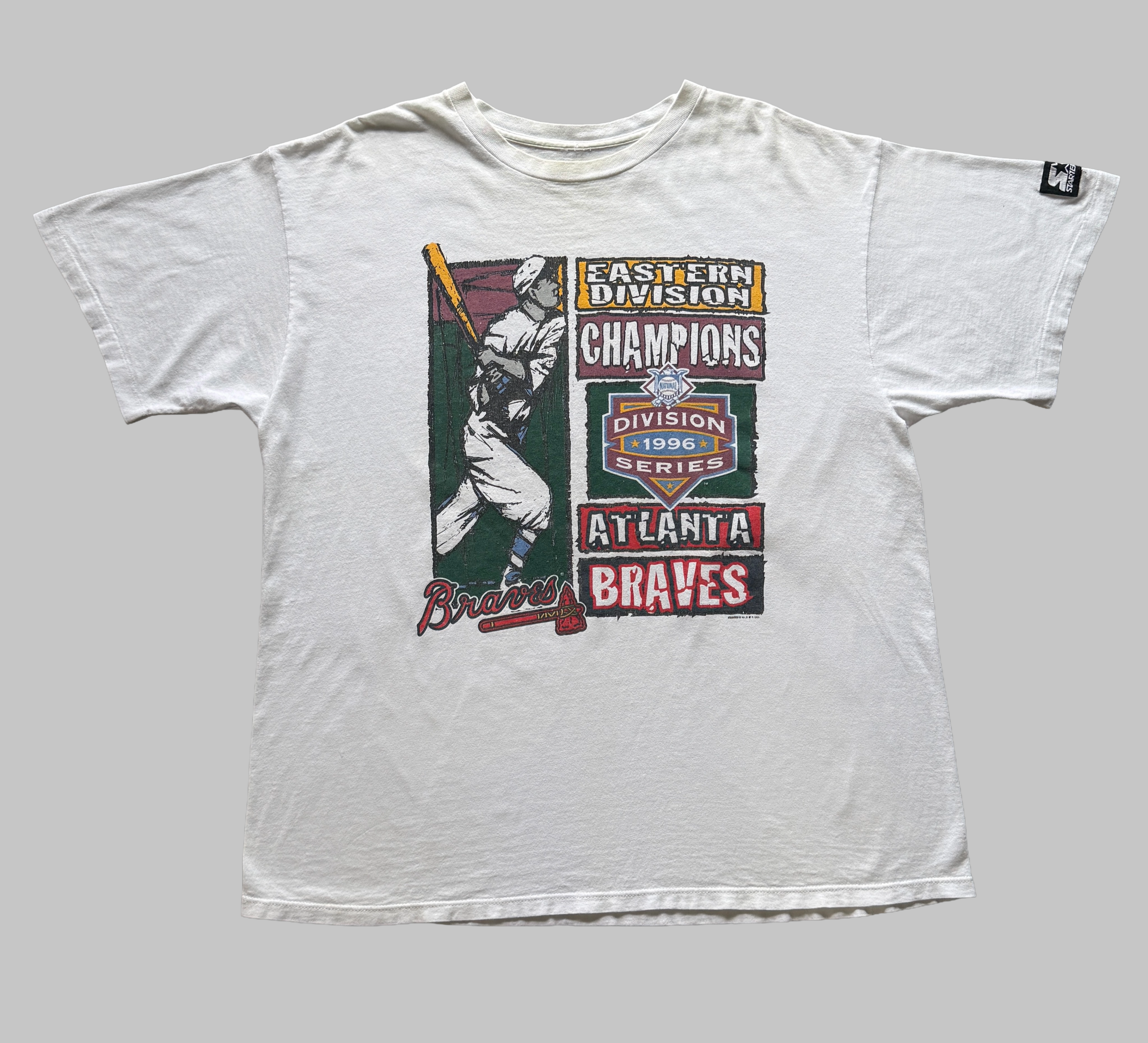 VTG ATL Braves Eastern Div Champs T-Shirt (XL)
