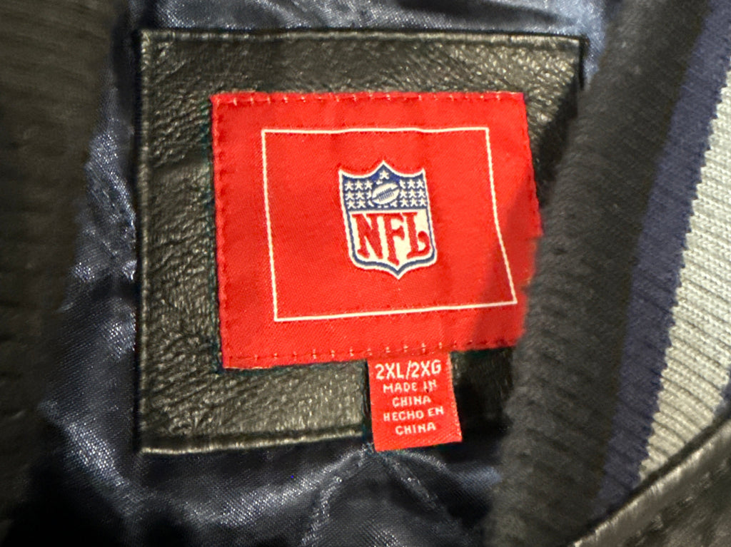 New England Patriots Leather Jacket (XXL)