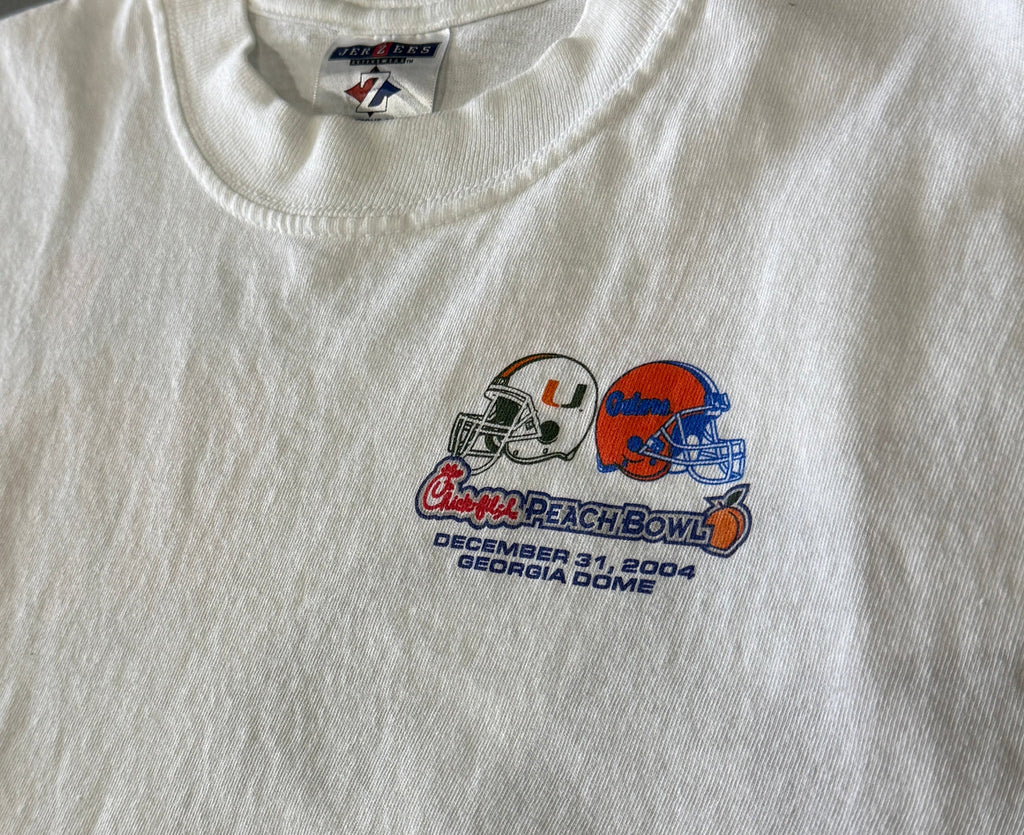 FSU Vs Miami Peach Bowl 2004 T-Shirt (S)