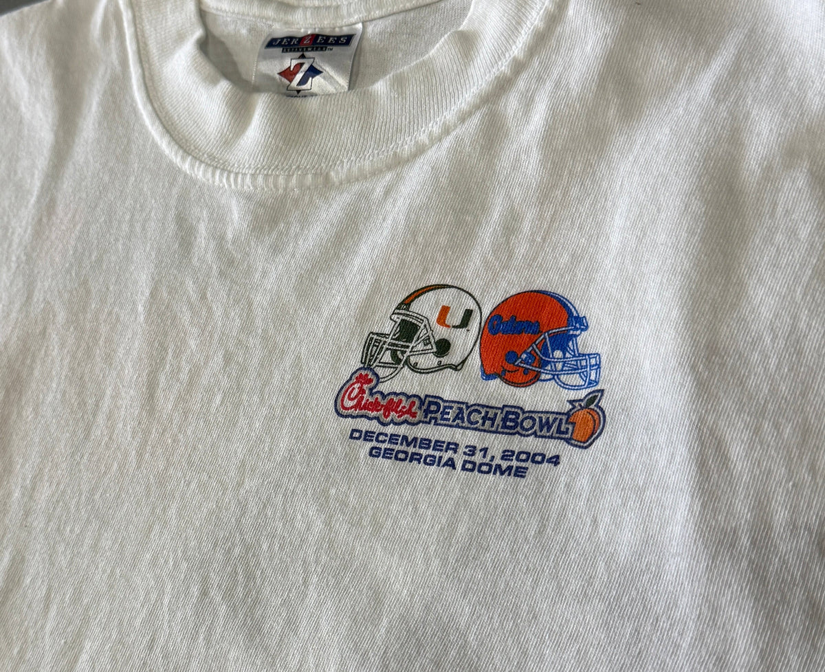 FSU Vs Miami Peach Bowl 2004 T-Shirt (S)