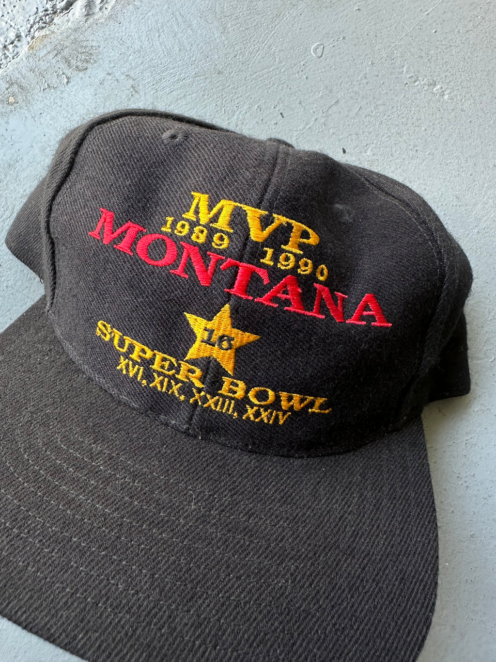Vtg Joe Montana LA Gear SnapBack
