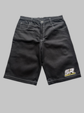 Seams Right Black Jorts