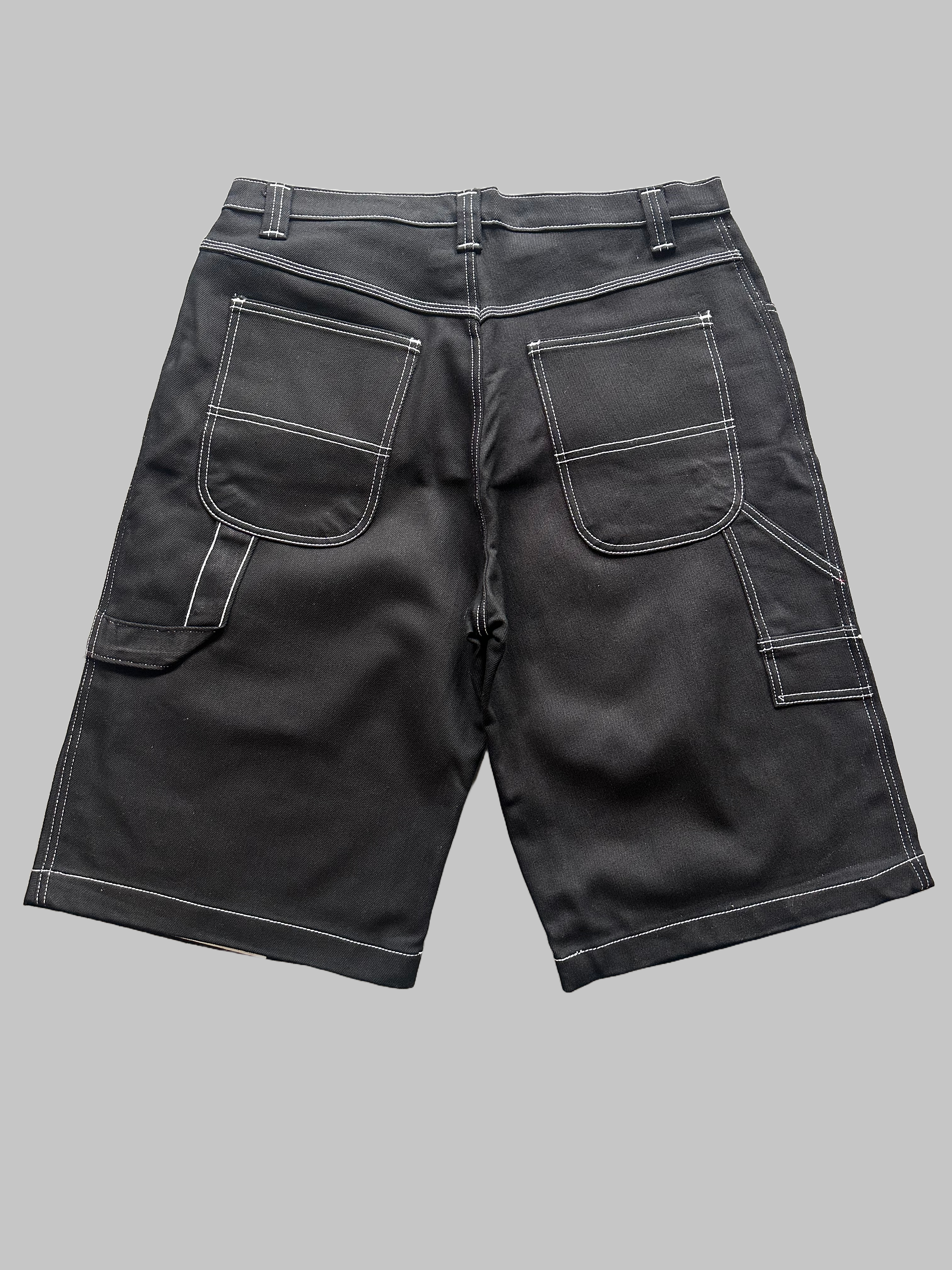 Seams Right Black Jorts