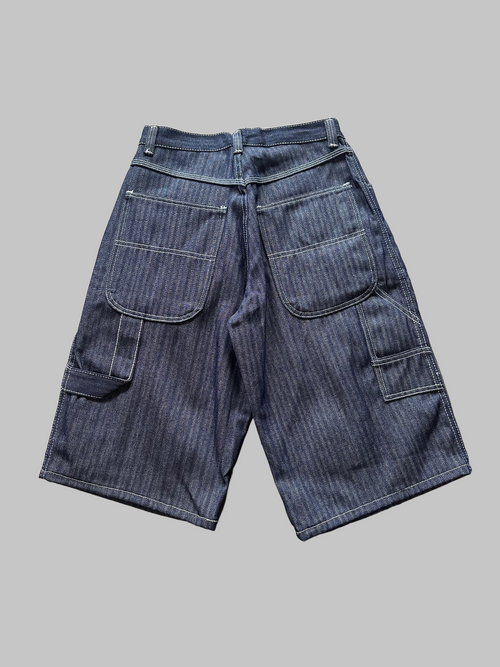 Seams Right Indigo Stripe Jorts
