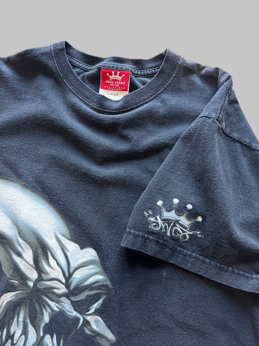 Y2K JNCO Big Skull Tee (L)