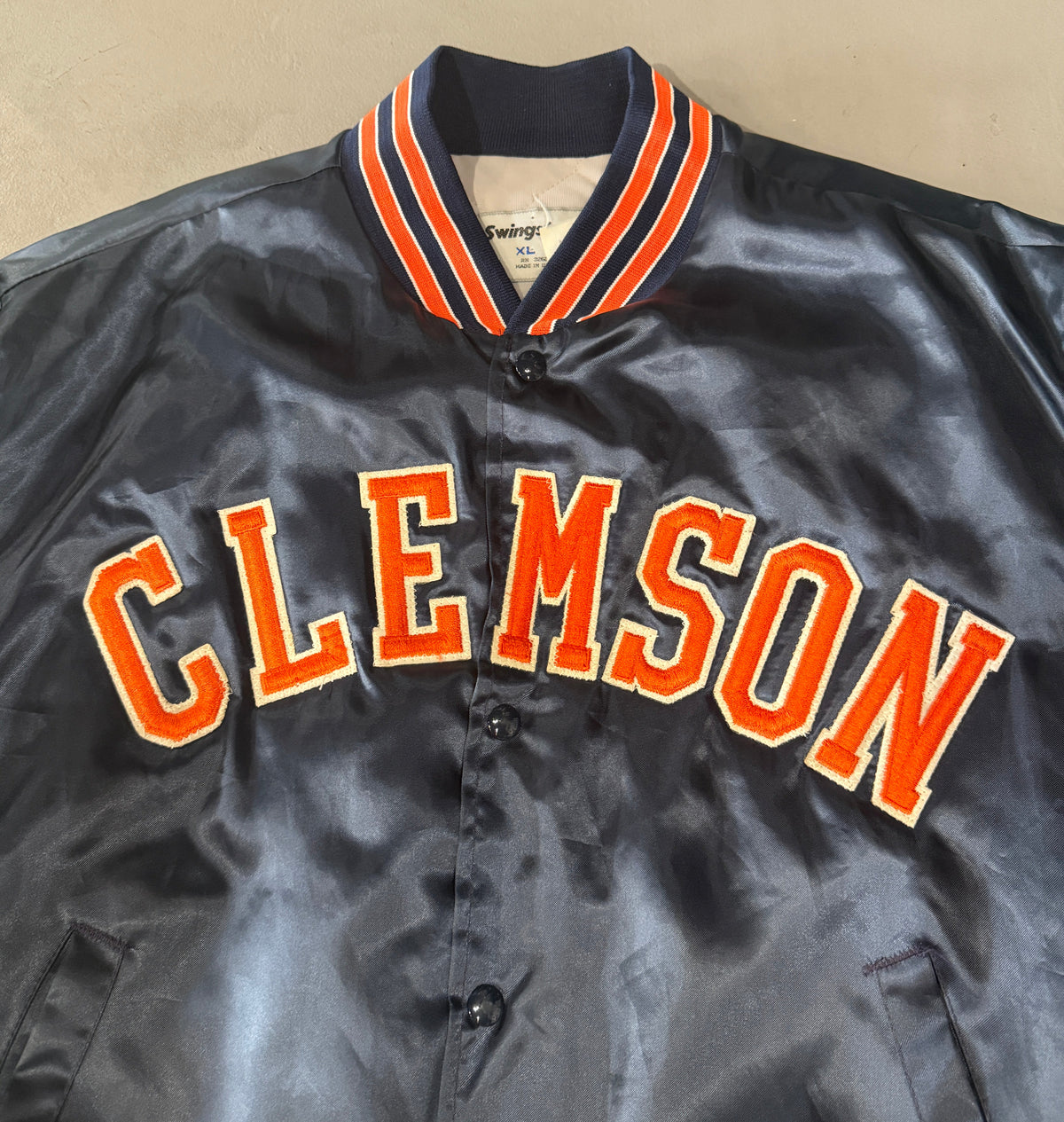 Clemson Tigers Satin Jacket (XL)