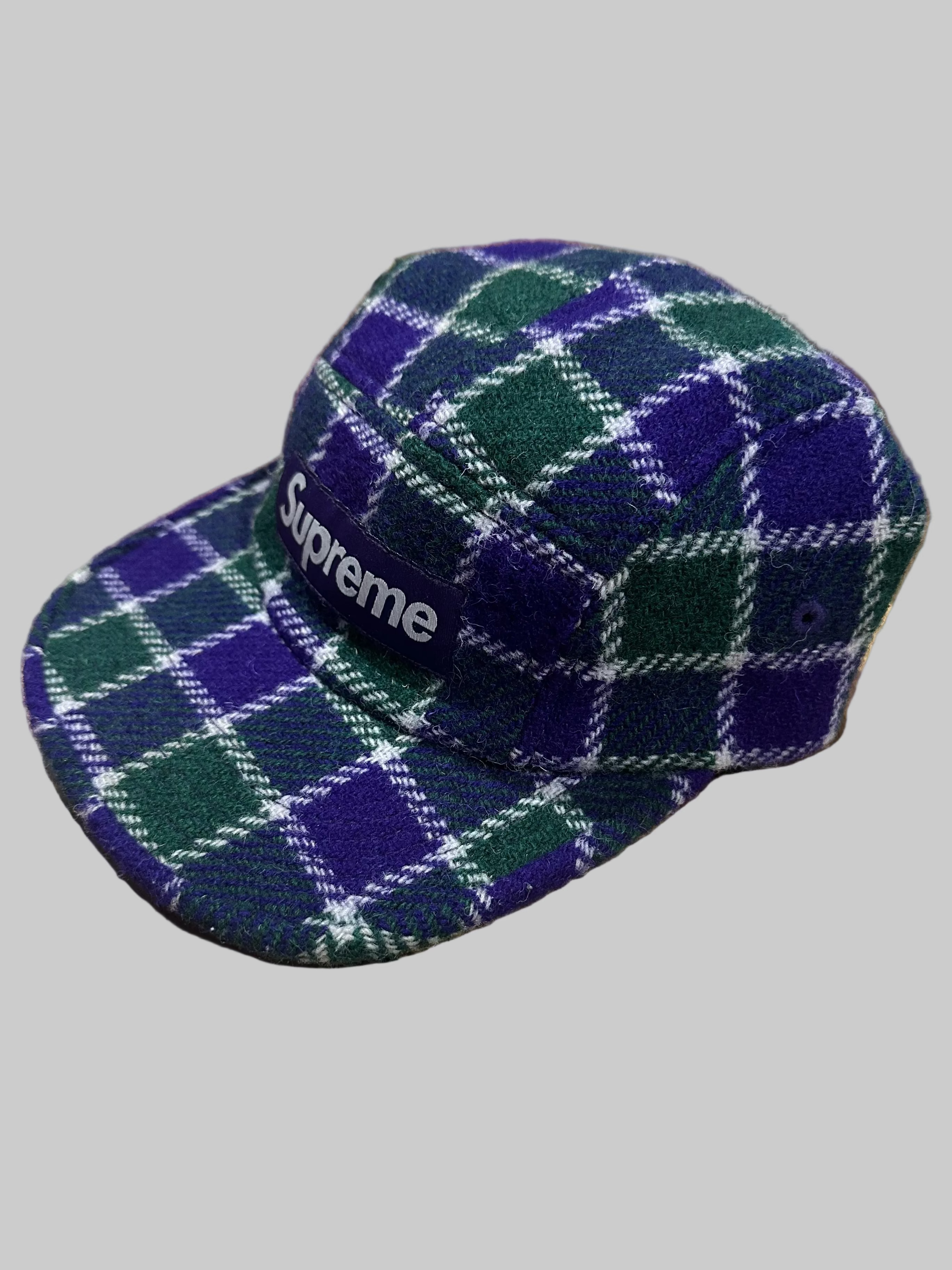 Supreme Harris Tweed Camp Cap